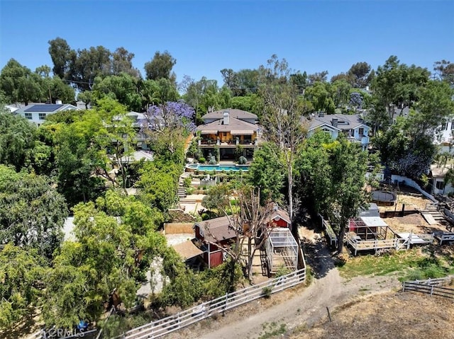 79 Dapplegray Ln, Rolling Hills Estates, CA 90274 - aerial perspective of suburban area with a tree filled landscape