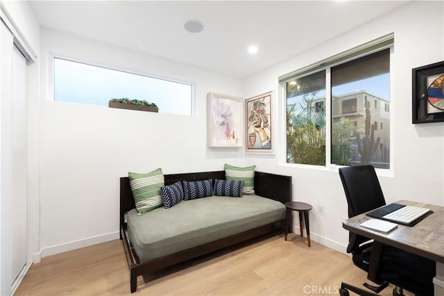 922 N Ridgewood Pl, Los Angeles, CA 90038 - home office featuring wood finished floors and recessed lighting