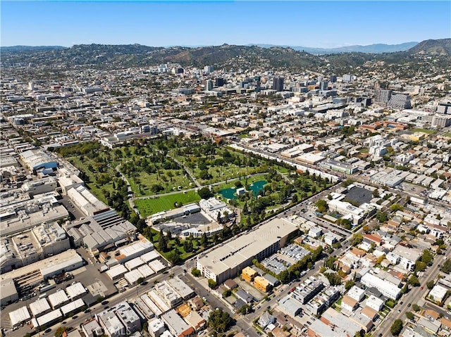922 N Ridgewood Pl, Los Angeles, CA 90038 - aerial view of property's location with a mountainous background