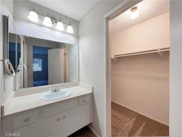 28021 Sarabande Ln Unit 1209, Canyon Country, CA 91387 - bathroom with a spacious closet and vanity