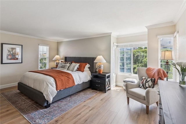 27201 Via Aurora, Mission Viejo, CA 92691 - bedroom with multiple windows, wood finished floors, and ornamental molding