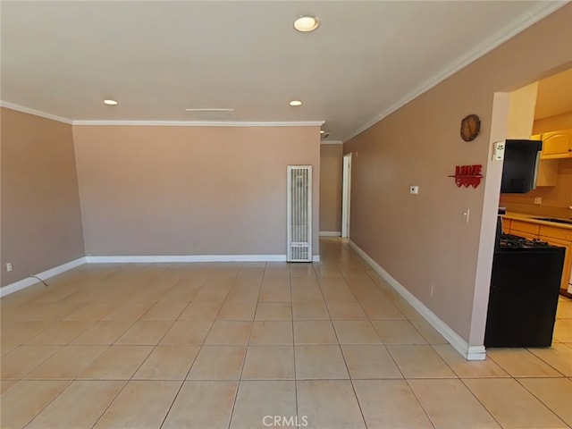 16069 Vine St, Hesperia, CA 92345 - spare room featuring recessed lighting, crown molding, and light tile patterned floors
