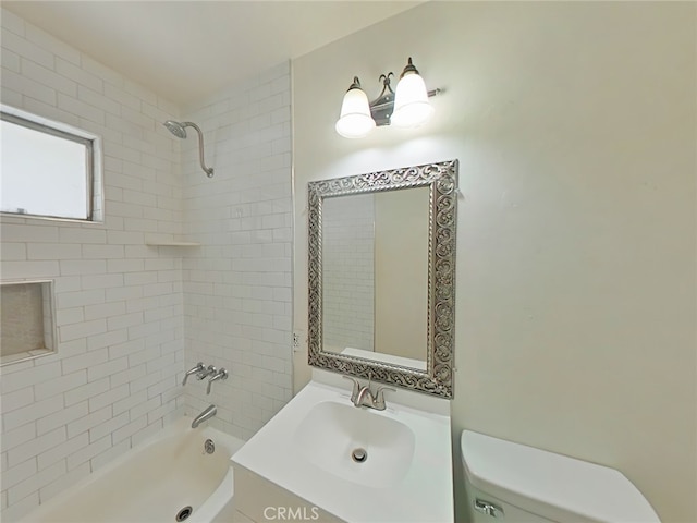 16069 Vine St, Hesperia, CA 92345 - full bathroom featuring shower / tub combination and vanity
