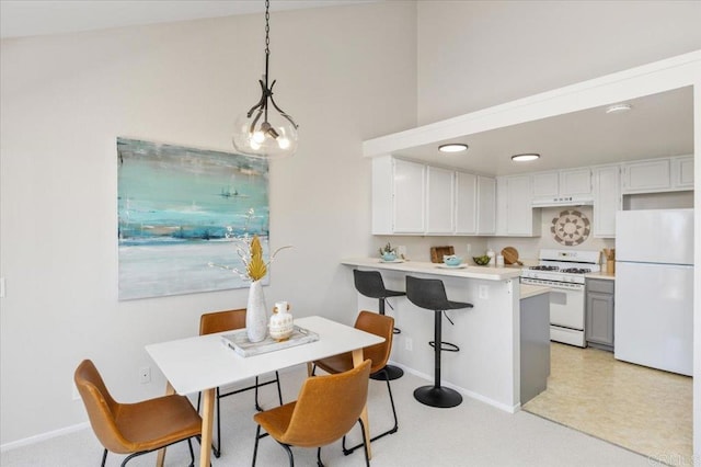 6684 Corte Maria, Carlsbad, CA 92009 - dining area featuring baseboards and light colored carpet