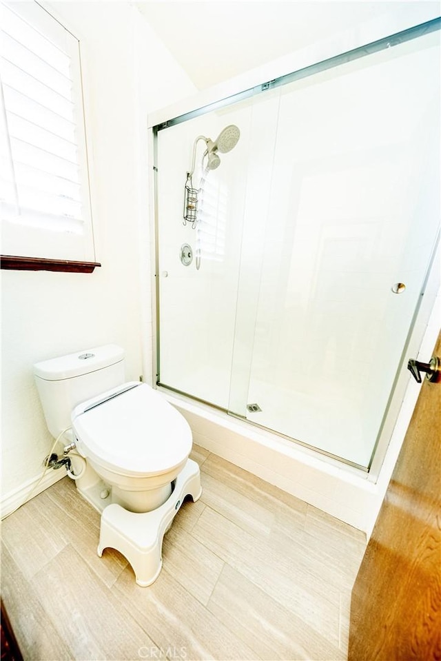 13685 Hidden Valley Rd, Victorville, CA 92395 - full bath featuring a shower stall and toilet