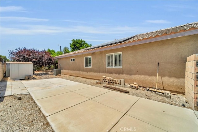 43627 Rialto Dr, Lancaster, CA 93535 - view of patio / terrace featuring a storage shed