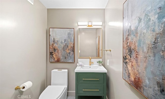 6567 Woodburn Ln Unit 7, Yorba Linda, CA 92886 - half bathroom featuring vanity and toilet