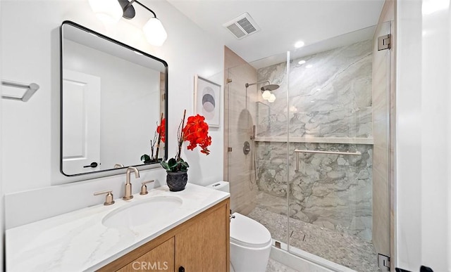 6567 Woodburn Ln Unit 7, Yorba Linda, CA 92886 - bathroom featuring vanity and a marble finish shower