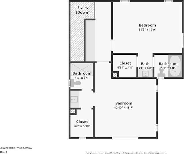 78 Windchime, Irvine, CA 92603 - view of room layout