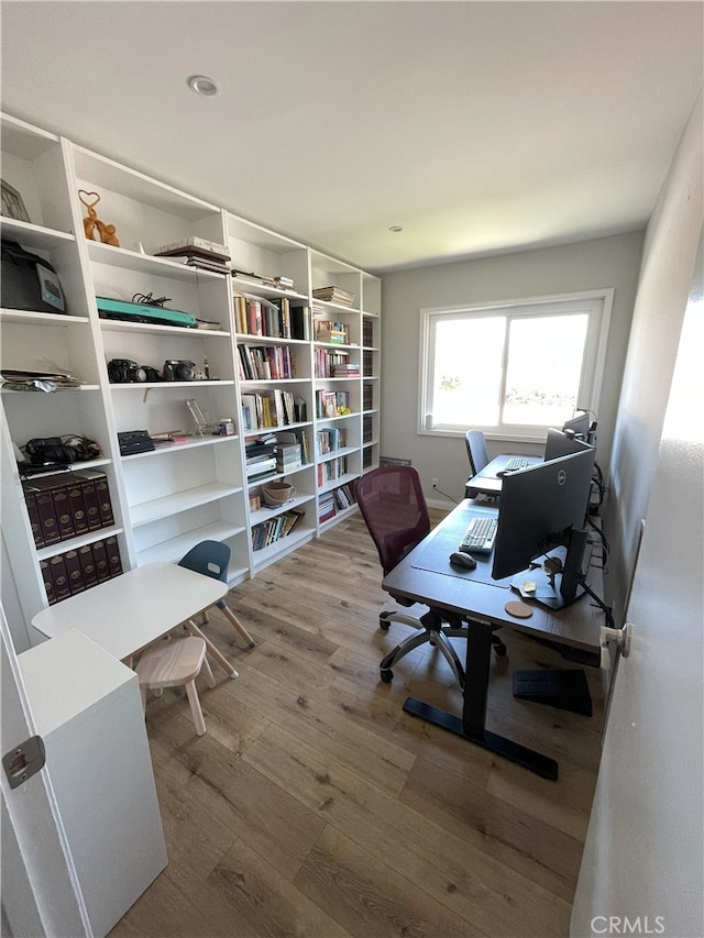9749 Reseda Blvd Unit 13, Northridge, CA 91324 - home office with wood finished floors
