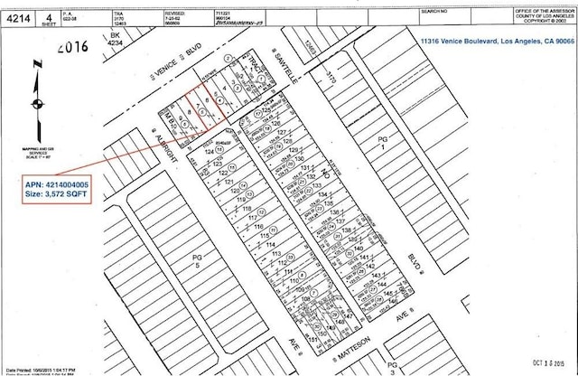 11316 Venice Blvd, Los Angeles, CA 90066 - parcel map