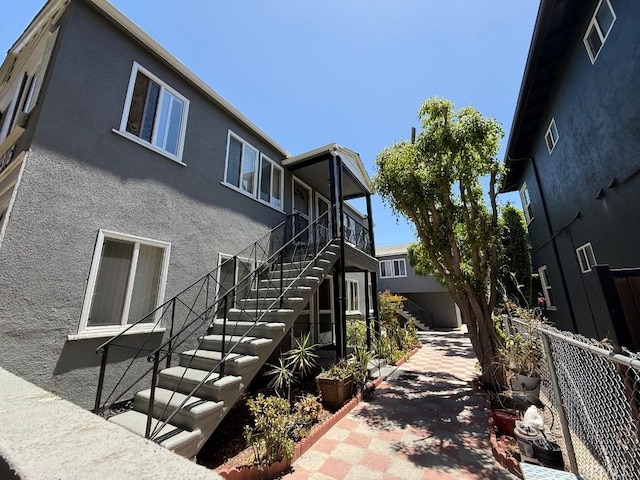 11316 Venice Blvd, Los Angeles, CA 90066 - back of house with stairway and stucco siding