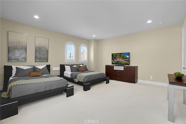 15841 Aurora Crest Dr, Whittier, CA 90605 - carpeted bedroom featuring recessed lighting