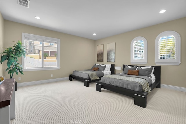 15841 Aurora Crest Dr, Whittier, CA 90605 - carpeted bedroom featuring recessed lighting
