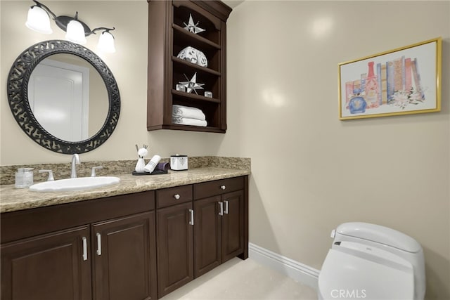 15841 Aurora Crest Dr, Whittier, CA 90605 - bathroom with vanity and tile patterned flooring