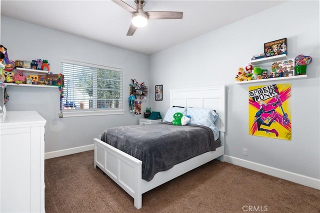 395 Mesa Rd, Nipomo, CA 93444 - carpeted bedroom with baseboards and ceiling fan