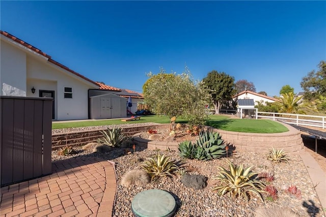 395 Mesa Rd, Nipomo, CA 93444 - view of patio with a shed