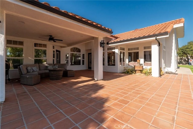 395 Mesa Rd, Nipomo, CA 93444 - view of patio with ceiling fan and an outdoor living space