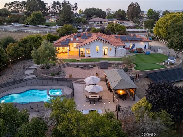 395 Mesa Rd, Nipomo, CA 93444 - view from above of property featuring a pool area
