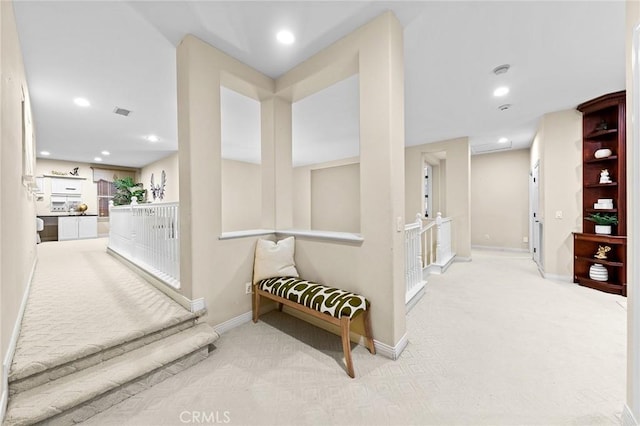 23665 Ridgecrest Ct, Diamond Bar, CA 91765 - hallway with carpet floors and recessed lighting