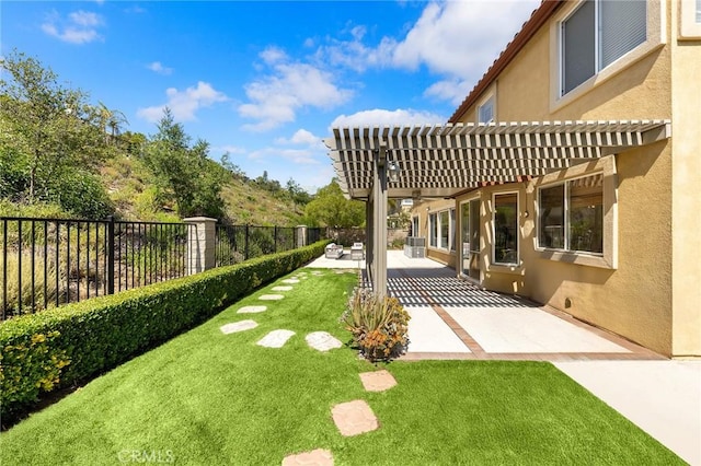 23665 Ridgecrest Ct, Diamond Bar, CA 91765 - view of yard featuring a pergola and a patio
