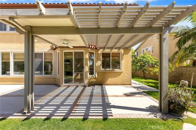 23665 Ridgecrest Ct, Diamond Bar, CA 91765 - view of patio / terrace featuring a pergola