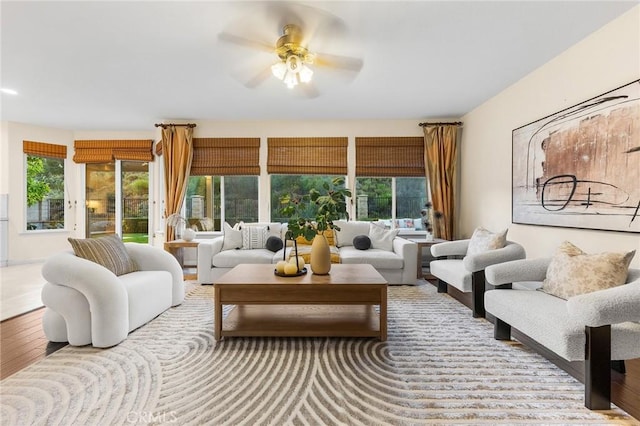 23665 Ridgecrest Ct, Diamond Bar, CA 91765 - living room with ceiling fan