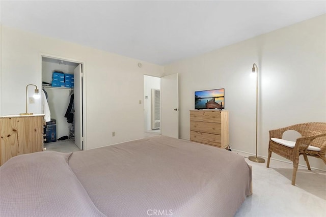23326 Sesame St Unit E, Torrance, CA 90502 - bedroom featuring light carpet, a spacious closet, and a closet