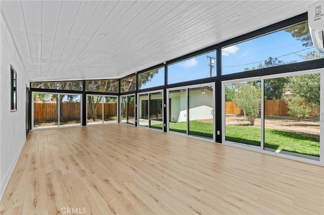 151 Barret Rd, Riverside, CA 92507 - unfurnished sunroom featuring a wall mounted AC