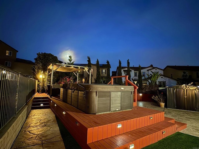 1349 Pyramid Peak St, Chula Vista, CA 91913 - wooden terrace featuring a hot tub