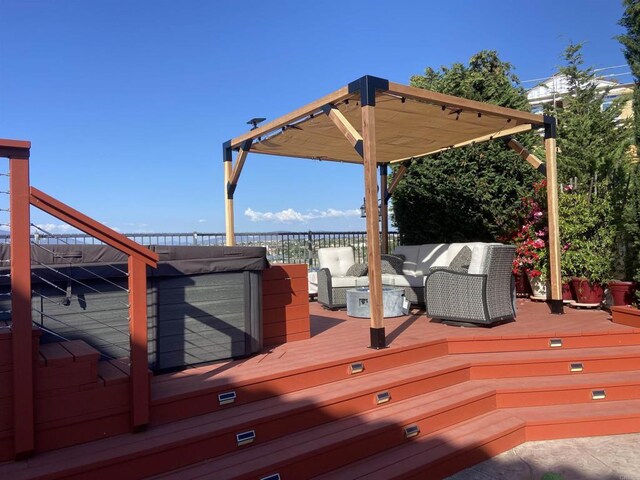 1349 Pyramid Peak St, Chula Vista, CA 91913 - wooden terrace with outdoor lounge area