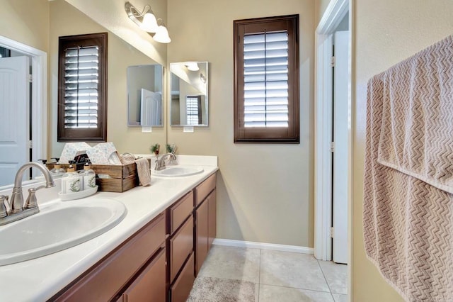 1349 Pyramid Peak St, Chula Vista, CA 91913 - bathroom with double vanity, healthy amount of natural light, and tile patterned floors