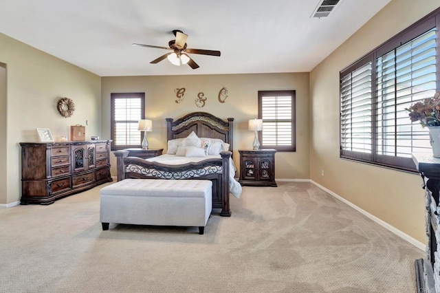 1349 Pyramid Peak St, Chula Vista, CA 91913 - bedroom featuring multiple windows, carpet, and a ceiling fan