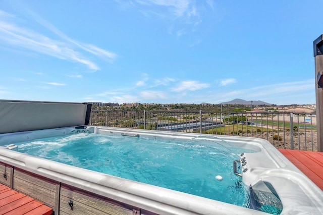 1349 Pyramid Peak St, Chula Vista, CA 91913 - view of swimming pool with a mountain view and a pool