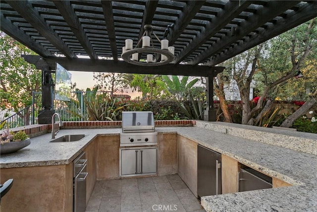 4 Thomas Rd, Ladera Ranch, CA 92694 - view of patio / terrace featuring a pergola and exterior kitchen