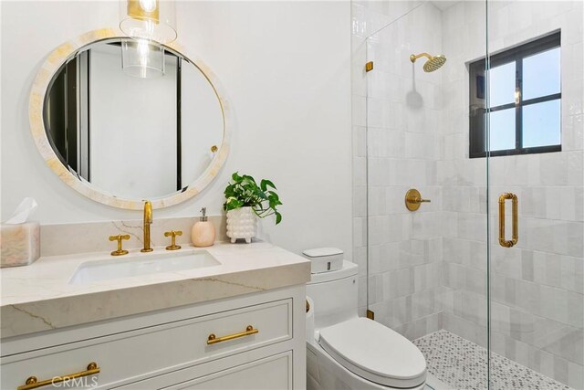 4 Thomas Rd, Ladera Ranch, CA 92694 - bathroom with vanity and a stall shower