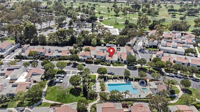 29 Morena Unit 35, Irvine, CA 92612 - aerial overview of property's location with a golf club and nearby suburban area