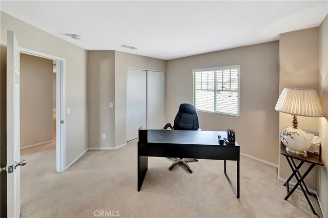 2354 Crimson Ave, Rosamond, CA 93560 - office area with light carpet and baseboards