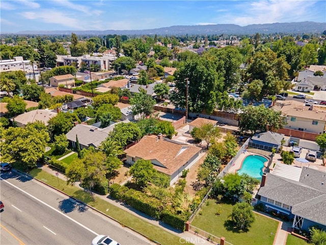 20328 Roscoe Blvd, Winnetka, CA 91306 - aerial perspective of suburban area featuring a pool area