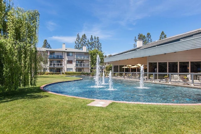 1682 Circa Del Lago Unit A306, San Marcos, CA 92078 - view of pool with a yard