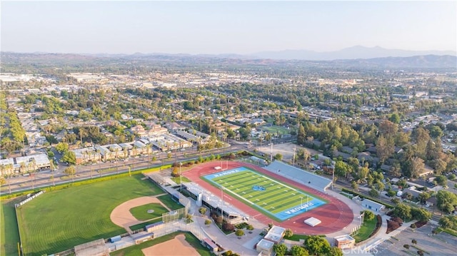 7914 Magnolia Ave, Riverside, CA 92504 - aerial view of property and surrounding area with a mountain backdrop