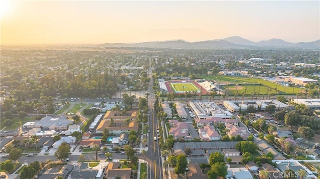 7914 Magnolia Ave, Riverside, CA 92504 - aerial overview of property's location featuring a mountain backdrop