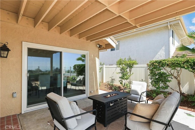2245 Avenida Oliva, San Clemente, CA 92673 - view of patio / terrace with a fire pit
