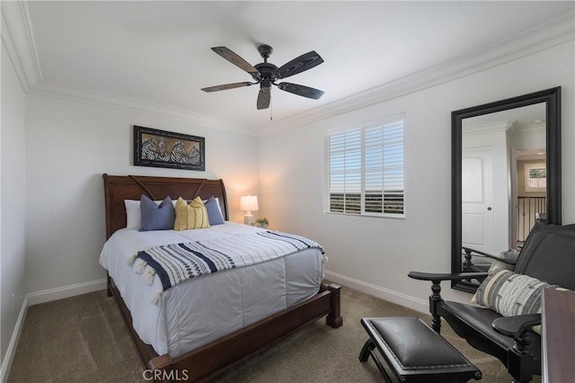 33976 Galleron St, Temecula, CA 92592 - carpeted bedroom with crown molding and a ceiling fan