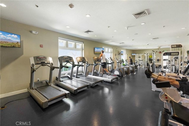 33976 Galleron St, Temecula, CA 92592 - workout area featuring baseboards and recessed lighting