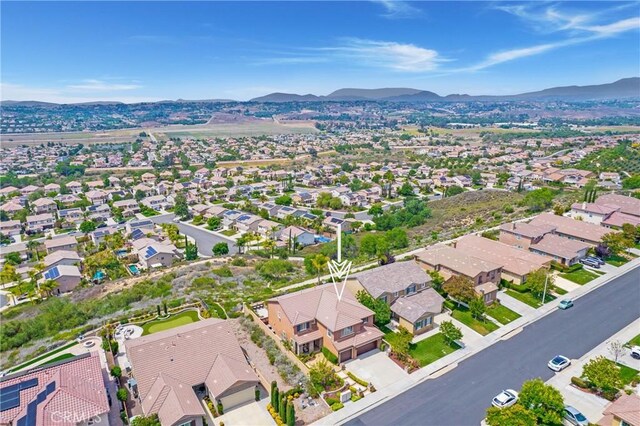 33976 Galleron St, Temecula, CA 92592 - aerial view of residential area featuring a mountainous background