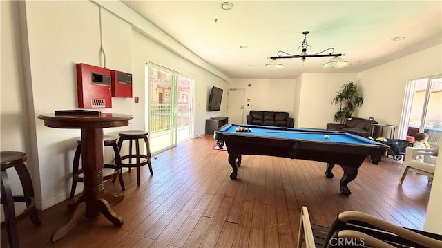 5241 Colodny Dr Unit 403, Agoura Hills, CA 91301 - rec room with pool table and hardwood / wood-style floors