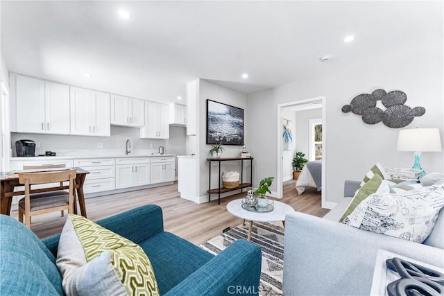 4400 Homer St, Los Angeles, CA 90031 - living room with light wood finished floors and recessed lighting