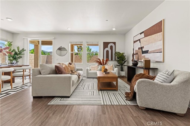 4733 S Rogers Way, Ontario, CA 91762 - living area with wood finished floors and recessed lighting