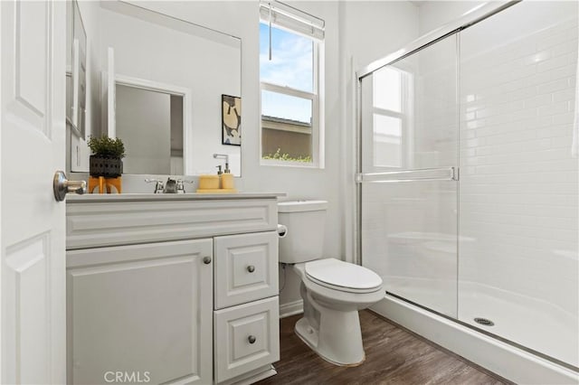 4733 S Rogers Way, Ontario, CA 91762 - full bath with a stall shower, vanity, and wood finished floors